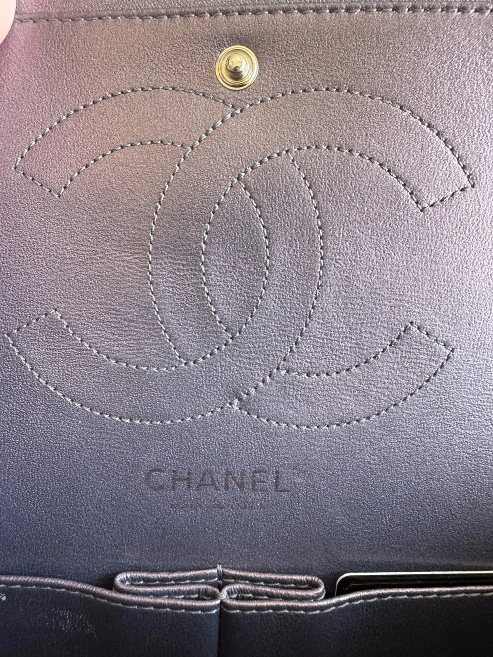 Chanel Iridescent Lilac Purple Lambskin Reissue 2.55 226 Rainbow Hardware